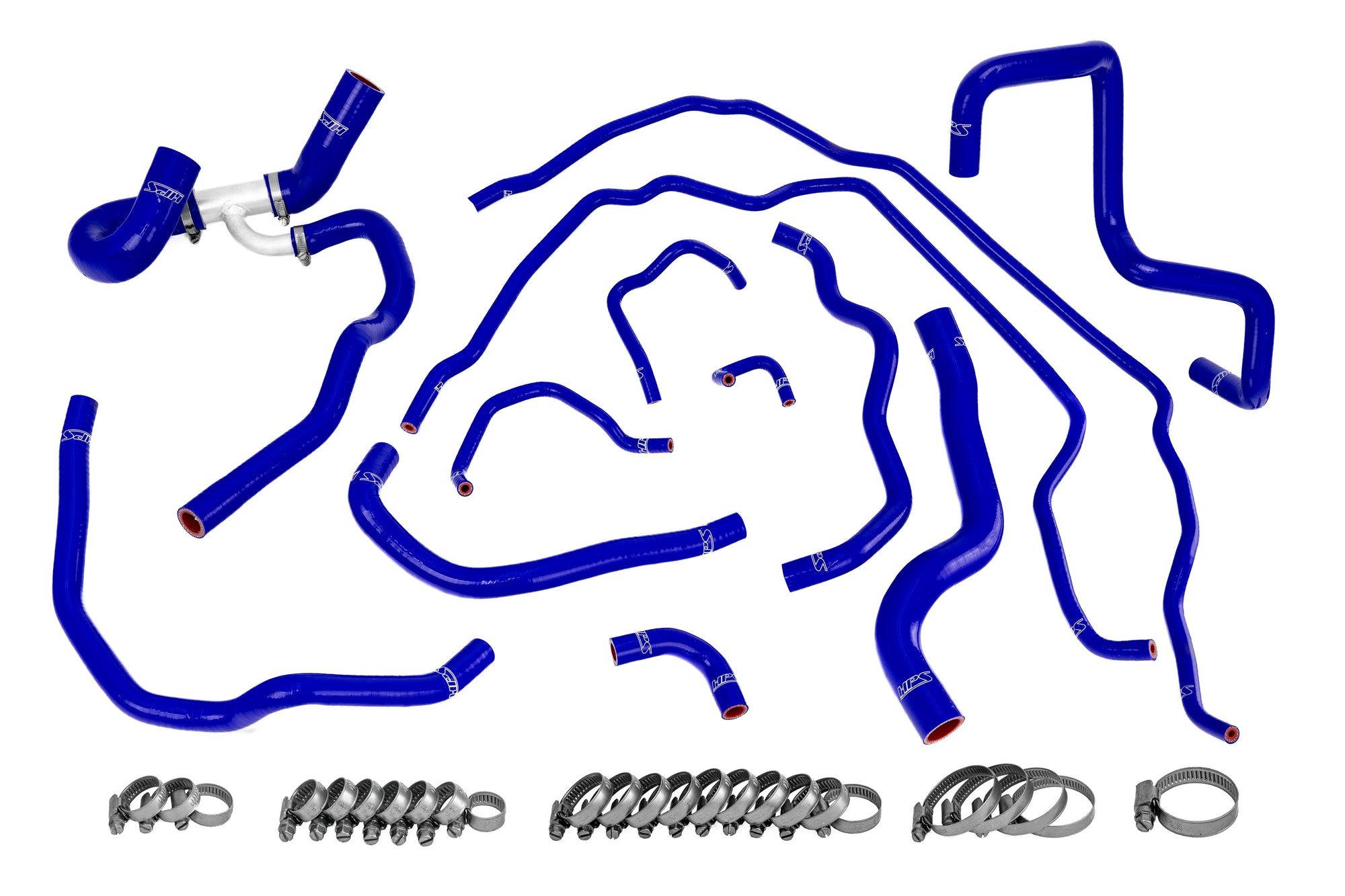 HPS Blue Reinforced Silicone Radiator + Heater Hose Kit Coolant Mazda 07-09 Mazdaspeed 3 2.3L Turbo 57-1511-BLUE