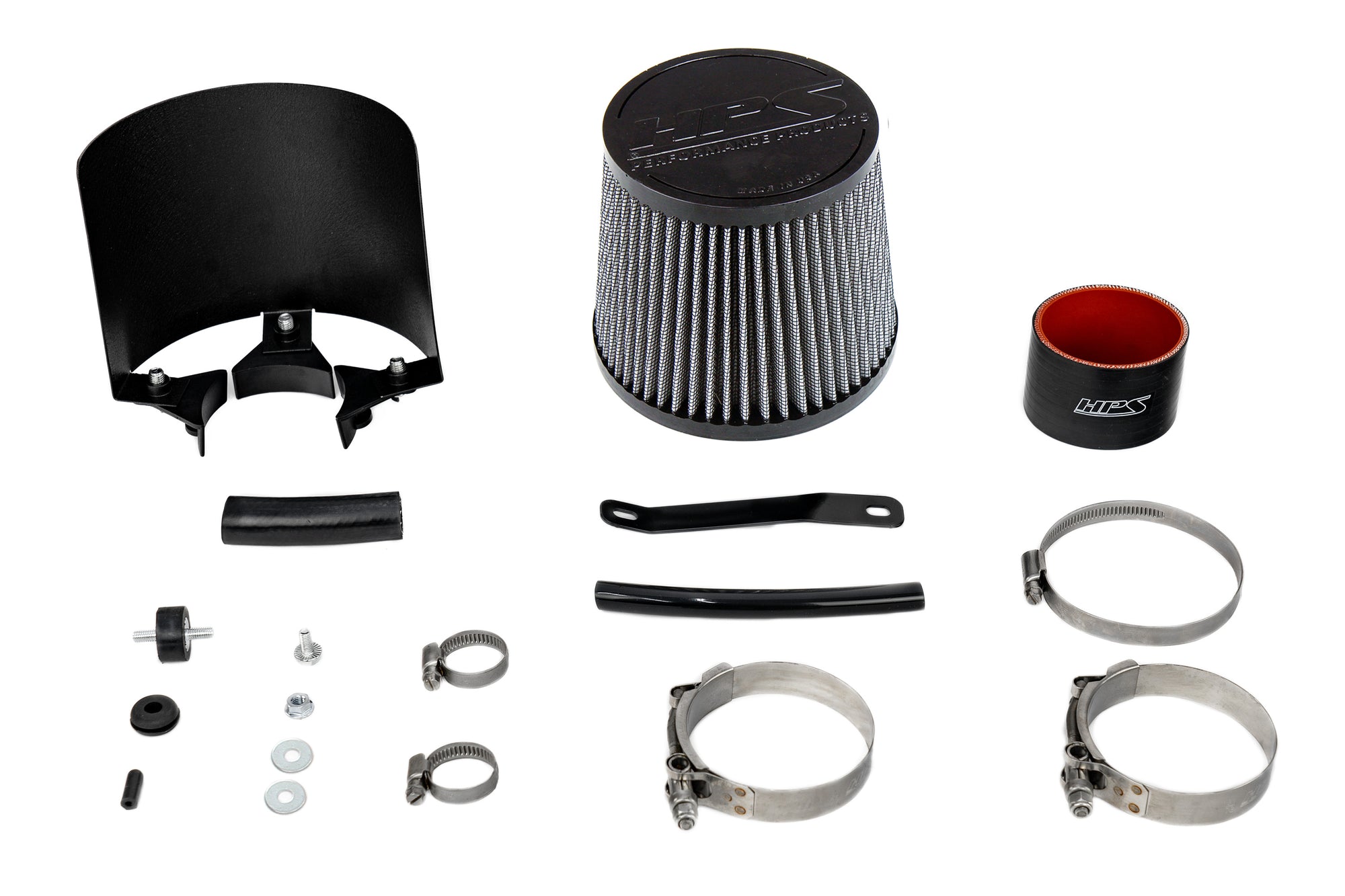 HPS Performance Shortram Air Intake Kit with Heat Shield Acura 2002-2006 RSX Base 2.0L 827-724 Accessories