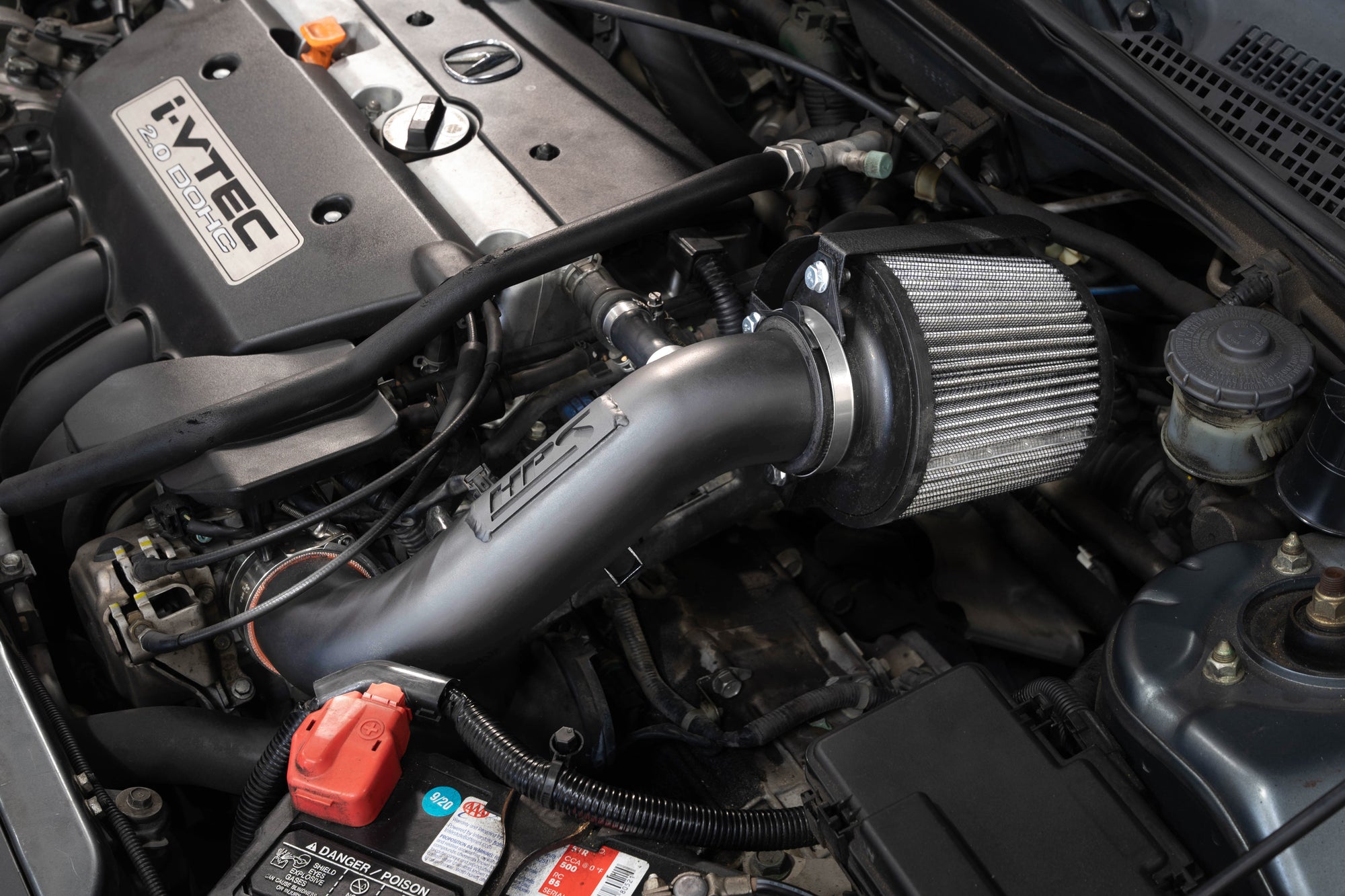 HPS Performance Shortram Cold Air Intake Kit Installed 2002-2006 Acura RSX Base 2.0L 827-724
