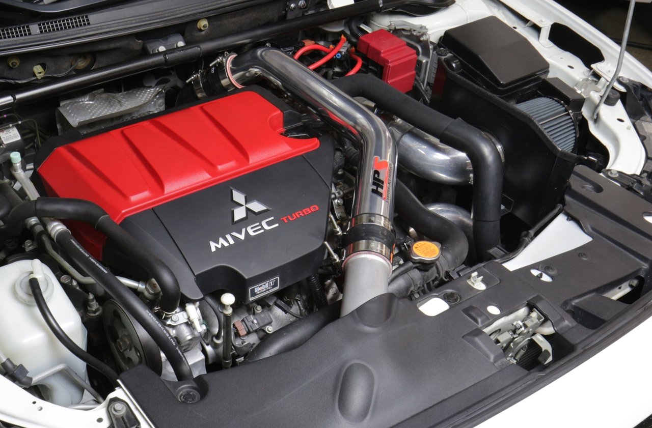 HPS 2.5 inch Upper Intercooler Pipe UICP 08-15 Mitsubishi Lancer EVO X Turbo Installed