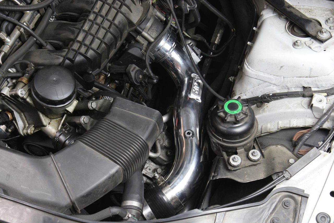 HPS Cold Side Intake Charge Pipe with Intercooler Boot Installed BMW 135i N55 3.0L Turbo E82 E88