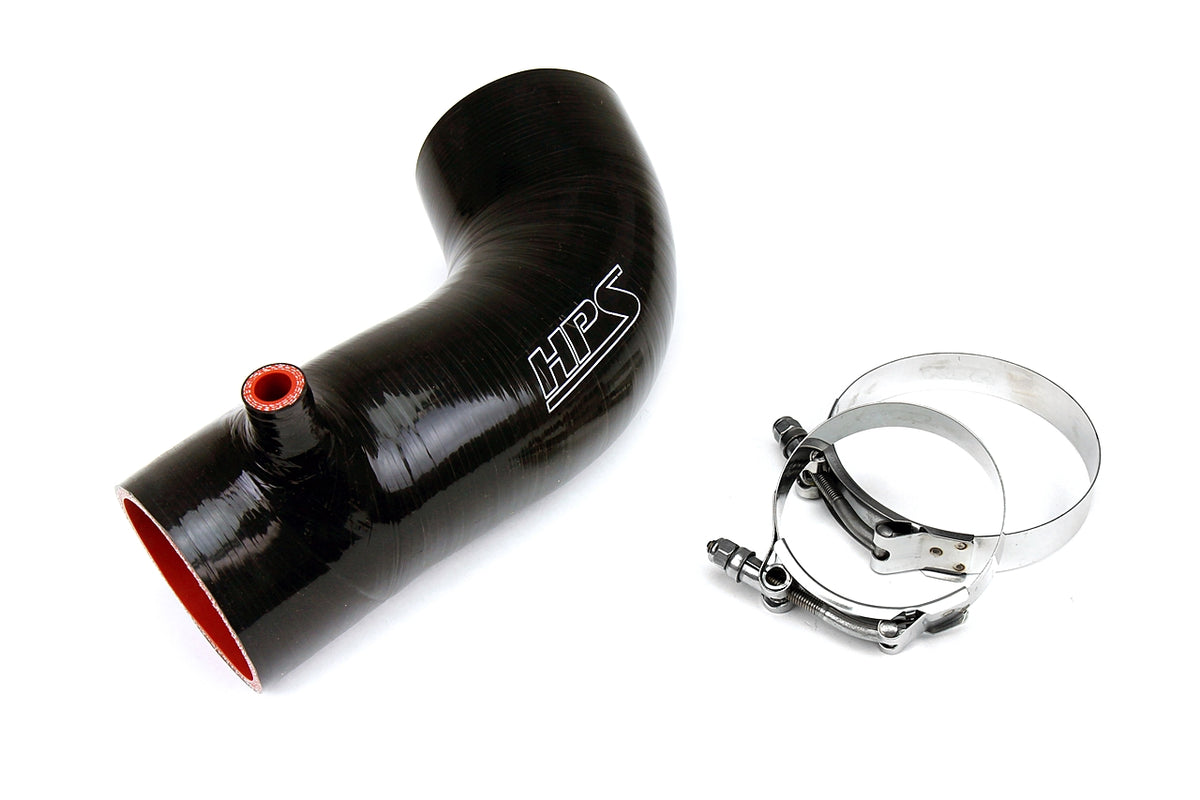 HPS Black Reinforced Silicone Post MAF Air Intake Hose Kit Acura 13-15 ILX 17838-BLK