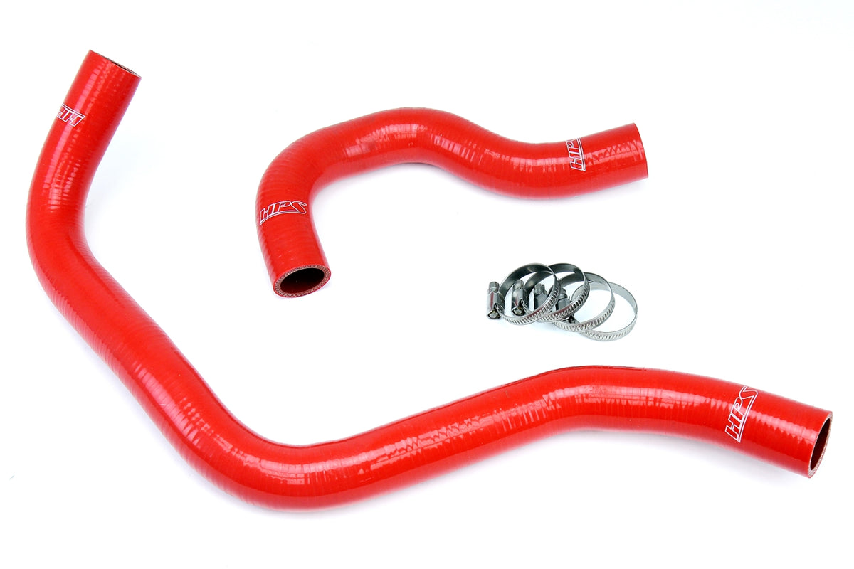 HPS Red Reinforced Silicone Radiator Hose Kit Coolant Acura 90-93 Integra B18 B20 57-1002-RED