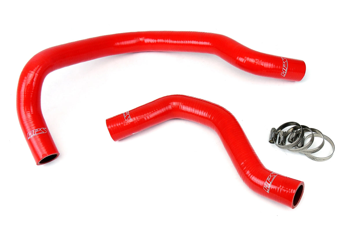 HPS Red Reinforced Silicone Radiator Hose Kit Coolant Honda 88-91 CRX w/ B16 57-1016-RED