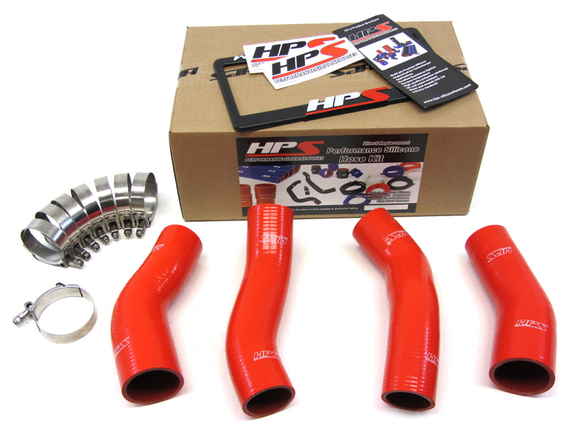 HPS Red Reinforced Silicone Intercooler Hose Kit Nissan 90-96 300ZX Twin Turbo 57-1047-RED