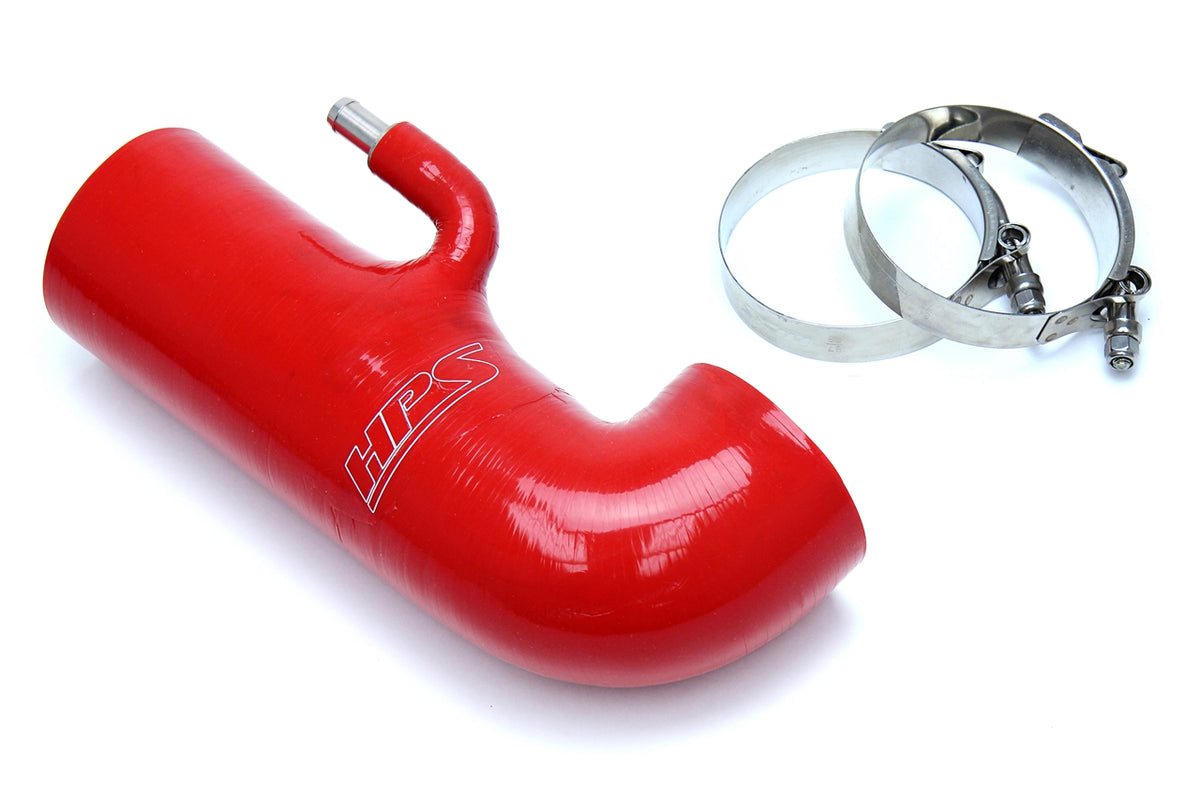 HPS Red Reinforced Silicone Post MAF Air Intake Hose Kit - Delete Stock Sound Tube Scion 13-16 FRS 57-1231-RED