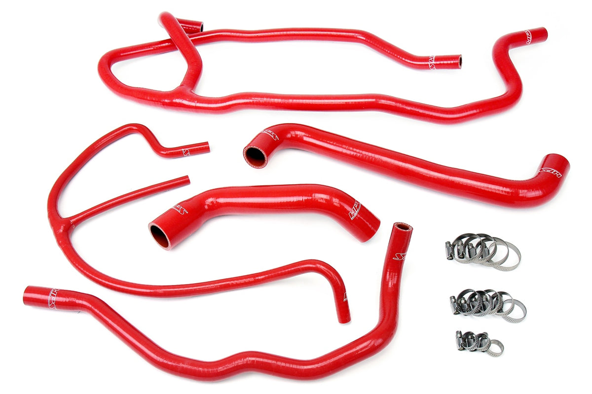 HPS Reinforced Red Silicone Radiator + Heater Hose Kit Coolant Chevy 06-08 Corvette 7.0L LS7 V8 Z06 Non-Supercharged 57-1277-RED