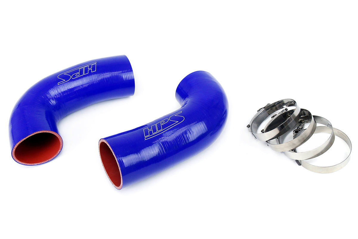 HPS Silicone Post MAF Dual Air Intake Tubes Kit Blue 5.0L V8 BMW 98-03 M5 E39 57-1291-BLUE