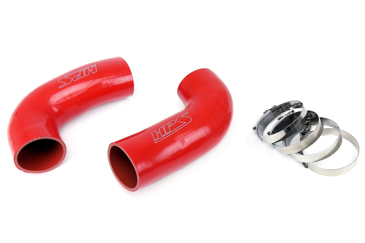 HPS Silicone Post MAF Dual Air Intake Tubes Kit Red 5.0L V8 BMW 98-03 M5 E39 57-1291-RED