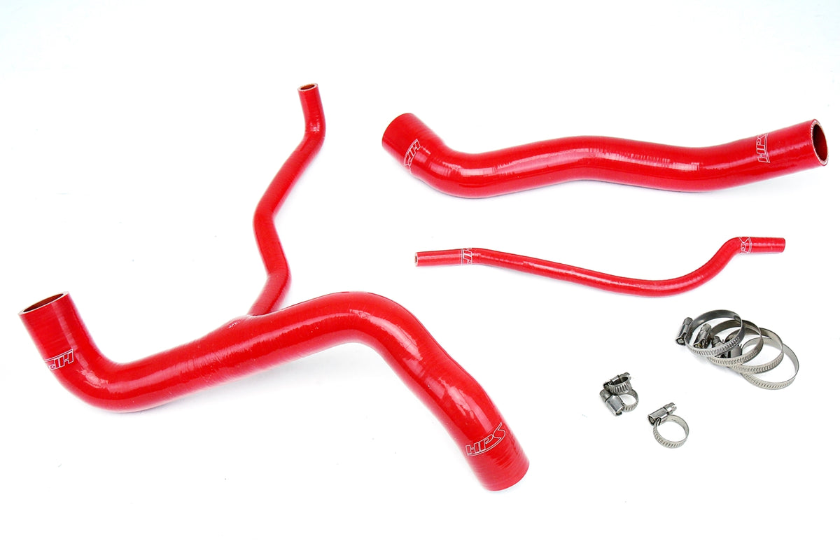 HPS Red Reinforced Silicone Radiator Hose Kit Coolant Chevy 10-11 Camaro SS 6.2L V8 57-1304-RED