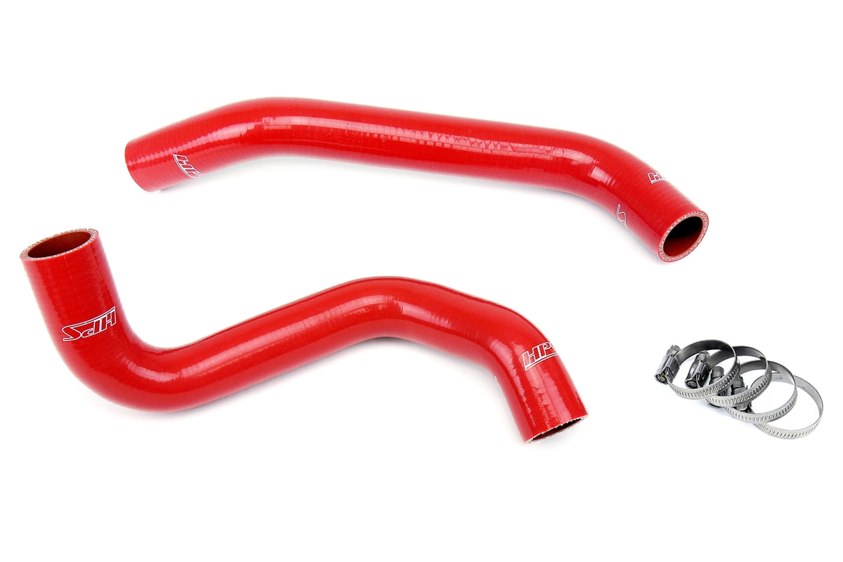 HPS Reinforced Red Silicone Radiator Hose Kit Coolant Chevy 10-15 Camaro 3.6L V6 57-1305-RED