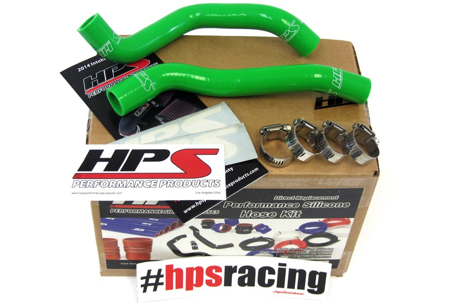 HPS Green Reinforced Silicone Radiator Hose Kit Kawasaki 08-14 KFX450R 57-1368-GRN