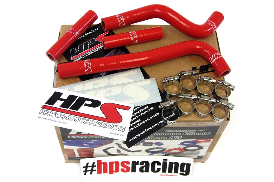 HPS Red Reinforced Silicone Radiator Hose Kit Honda 07-12 CRF150R 57-1371-RED