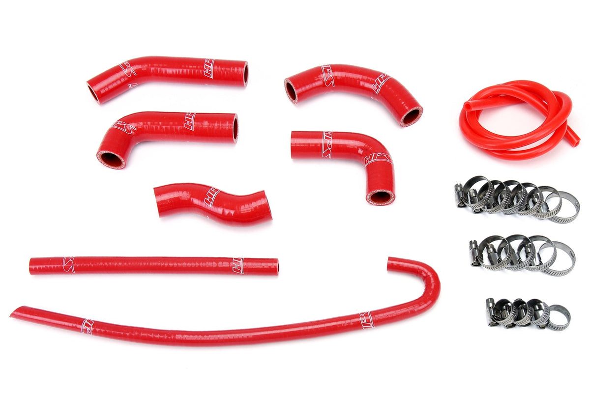 HPS Red Reinforced Silicone Radiator Hose Kit Honda 00-10 XR650R 57-1377-RED