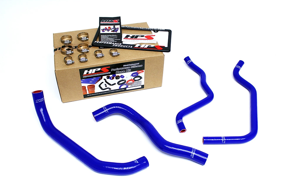 HPS Blue Reinforced Silicone Radiator + Heater Hose Kit Honda 08-12 Accord 2.4L 4Cyl LHD 57-1389-BLUE