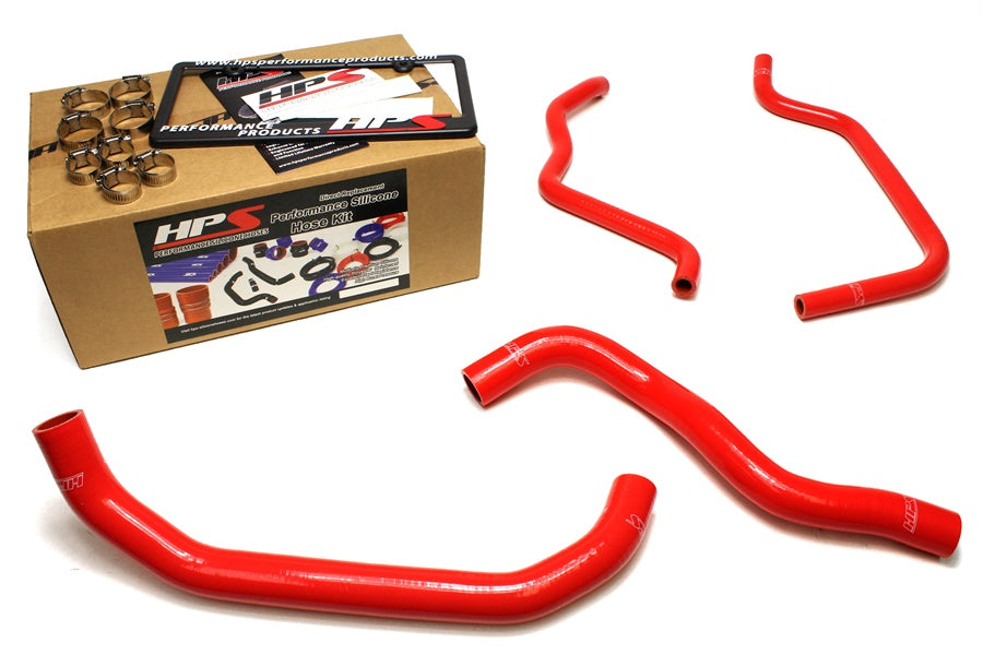 HPS Red Reinforced Silicone Radiator + Heater Hose Kit Acura 09-14 TSX 2.4L 4Cyl LHD 57-1389-RED