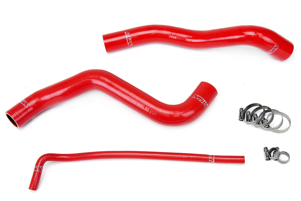 HPS Red Reinforced Silicone Radiator Hose Kit Coolant Chevy 12-15 Camaro SS ZL1 6.2L Z28 7.0L V8 57-1399-RED