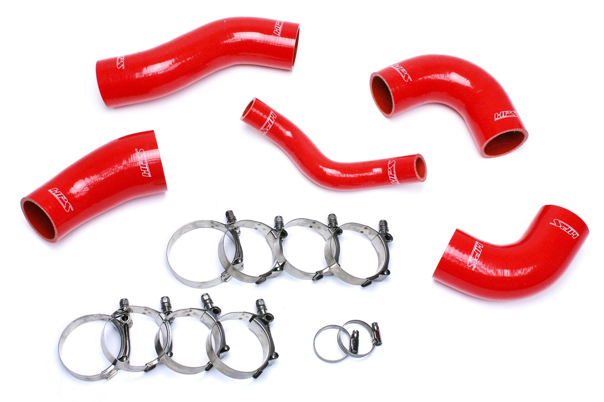 HPS Red Reinforced Silicone Intercooler Hose Kit Hyundai 11-14 Sonata 2.0L Turbo 57-1420-RED
