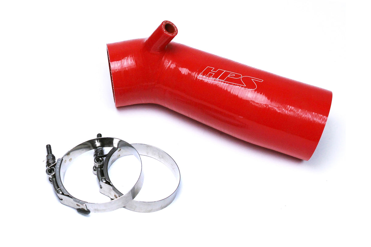 HPS Red Reinforced Silicone Post MAF Air Intake Hose Kit Honda 13-16 Accord 2.4L 57-1445-RED