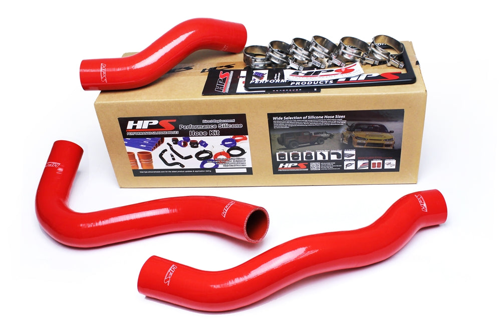HPS Red Reinforced Silicone Radiator Hose Kit Coolant Ford 08-10 F350 Superduty Powerstroke 6.4L Diesel 57-1457-RED