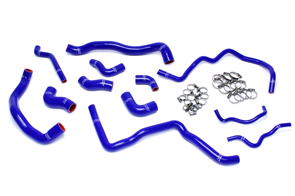 HPS Reinforced Blue Silicone Radiator and Ancillary Hose Kit Coolant Volkswagen 06-08 EOS 2.0T Turbo FSI Left Hand Drive 57-1476-BLUE