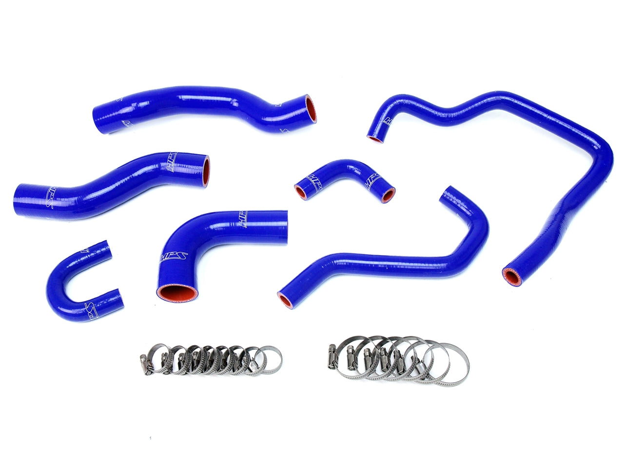 HPS Reinforced Blue Silicone Radiator + Heater Hose Kit Coolant Toyota 89-95 Pickup 22RE Non Turbo EFI LHD 57-1478-BLUE