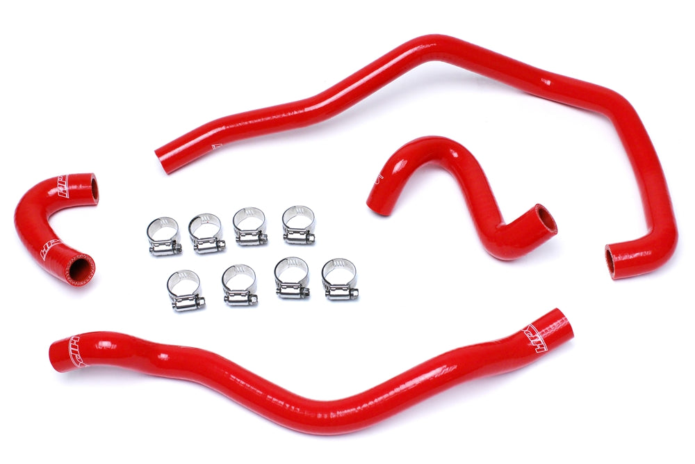 HPS Reinforced Red Silicone Heater Hose Kit Coolant BMW 01-06 E46 M3 57-1487-RED