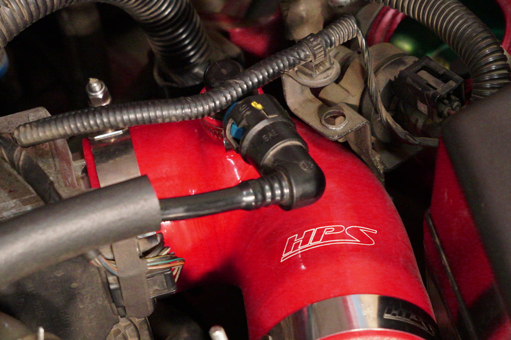HPS Red Reinforced Silicone Post MAF Air Intake Hose Kit Mazda 06-08 MX-5 Miata NC1