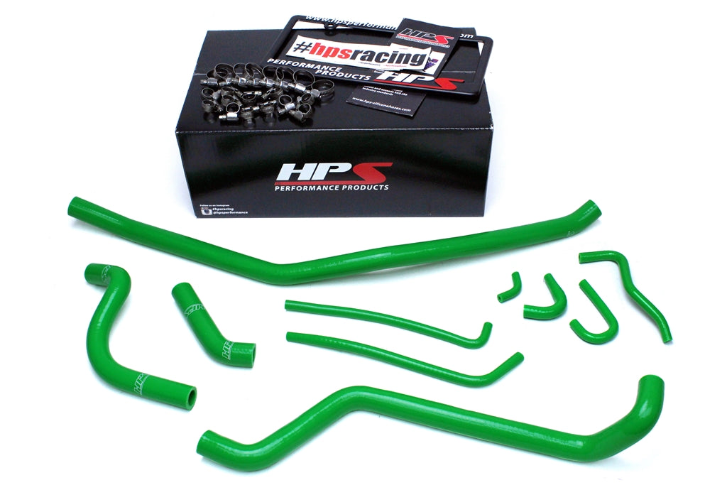 HPS Green Reinforced Silicone Radiator Hose Kit Kawasaki 04-09 KFX700