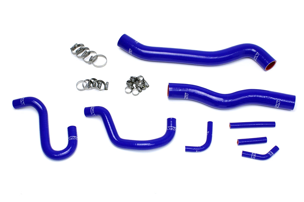 HPS Reinforced Blue Silicone Radiator + Heater Hose Kit Coolant Hyundai 12-16 Genesis Coupe 3.8L V6 57-1518-BLUE