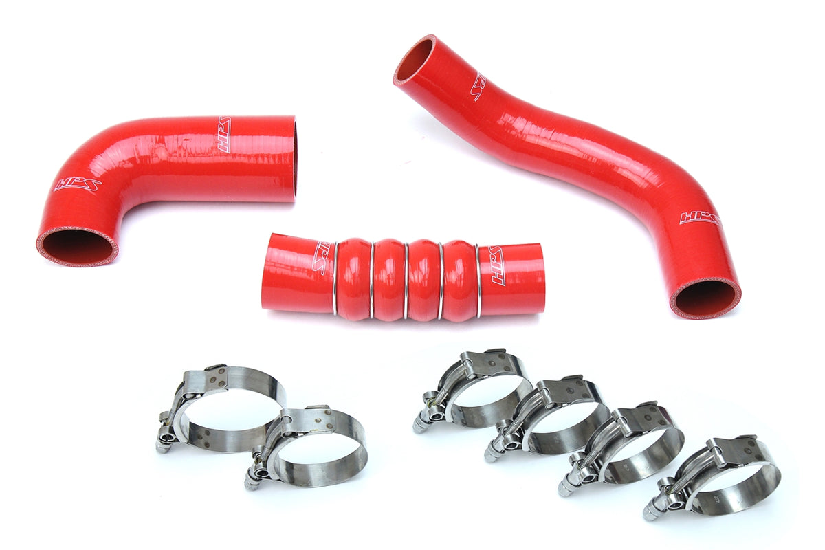 HPS Red Reinforced Silicone Intercooler Hose Kit Honda 16-18 Civic 1.5L Turbo 57-1599-RED
