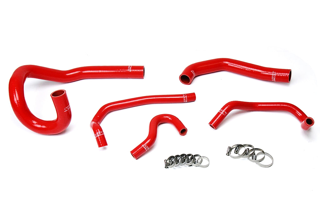 HPS Red Reinforced Silicone Radiator + Heater Hose Kit Coolant Toyota 86-92 Supra MK3 Turbo &amp; NA 7MGE / 7MGTE Left Hand Drive 57-1612-RED