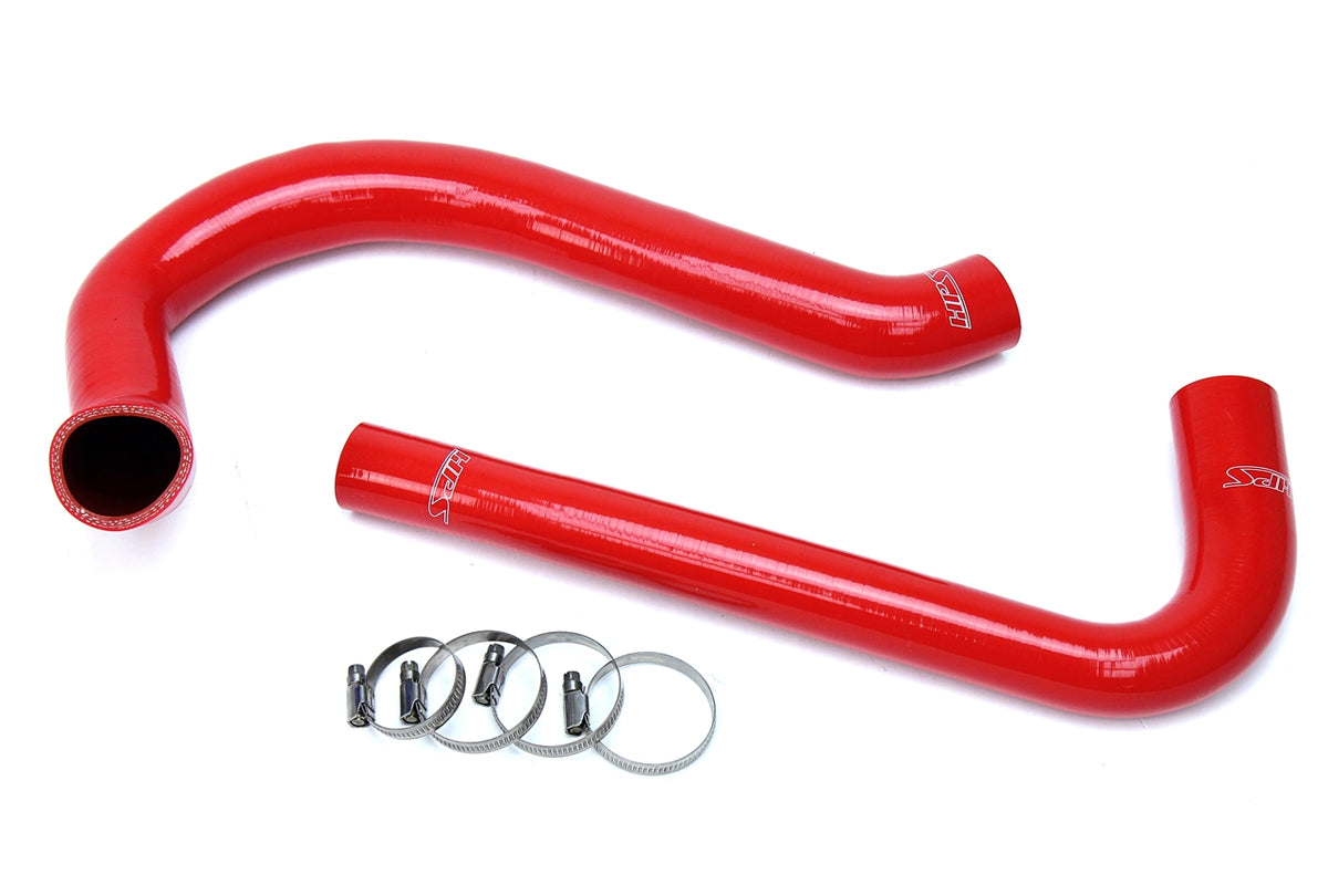 HPS Red Reinforced Silicone Radiator Hose Kit Coolant Jeep 87-95 Wrangler YJ 2.5L 57-1627-RED