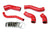HPS Red Reinforced Silicone Intercooler Hose Kit Hyundai 13-17 Veloster 1.6L Turbo 57-1629-RED