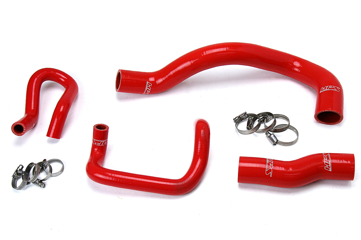 HPS Red Reinforced Silicone Radiator + Heater Hose Kit Lexus 01-05 IS300 I6 3.0L 57-1641-RED