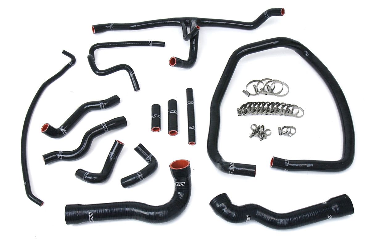 HPS Black Reinforced Silicone Radiator and Heater Hose Kit Coolant BMW 96-99 E36 M3 57-1674-BLK
