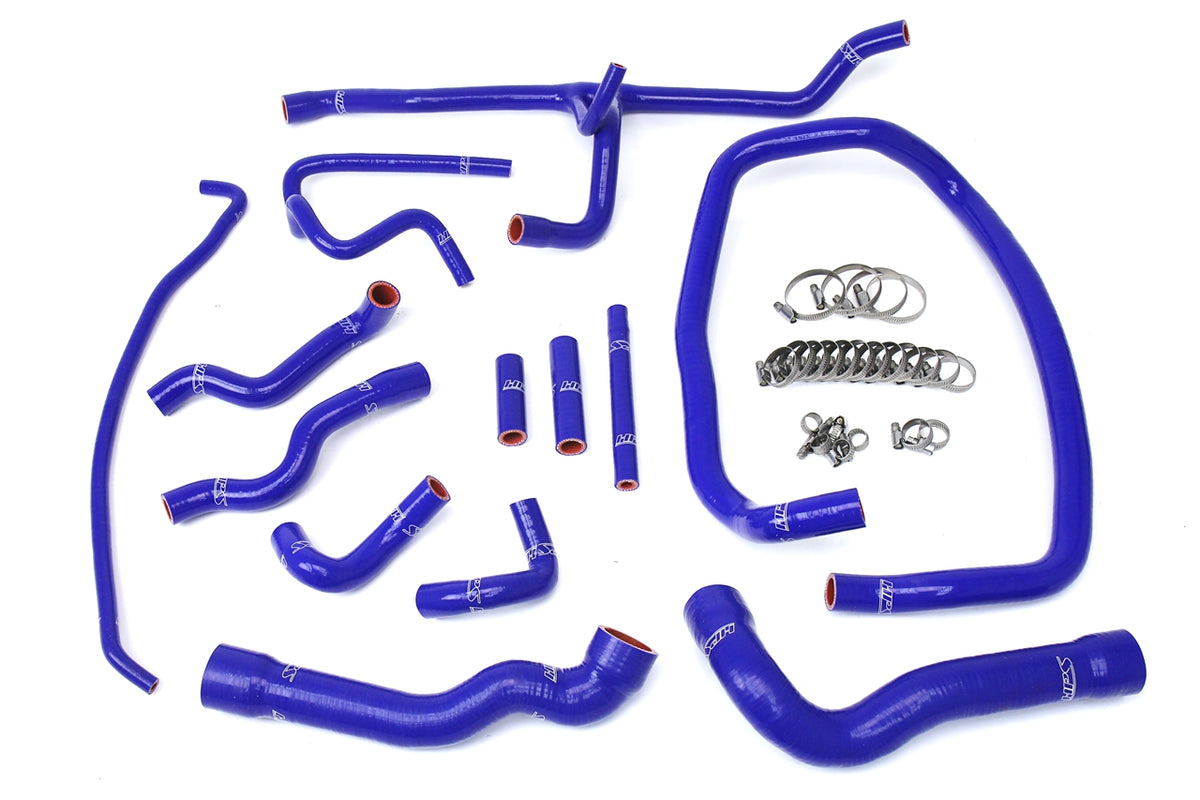 HPS Blue Reinforced Silicone Radiator and Heater Hose Kit Coolant BMW 96-99 E36 M3 57-1674-BLUE