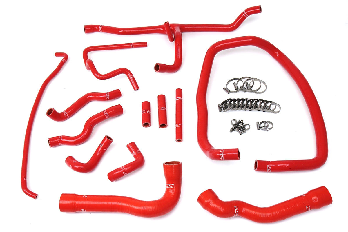 HPS Red Reinforced Silicone Radiator and Heater Hose Kit Coolant BMW 96-99 E36 M3 57-1674-RED
