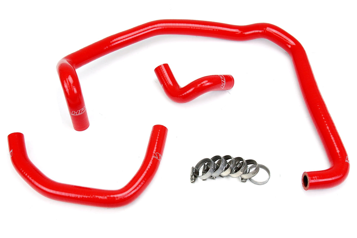 HPS Reinforced Red Silicone Heater Hose Kit Coolant Toyota 95-04 Tacoma 2.4L &amp; 2.7L 4Cyl 57-1746H-RED