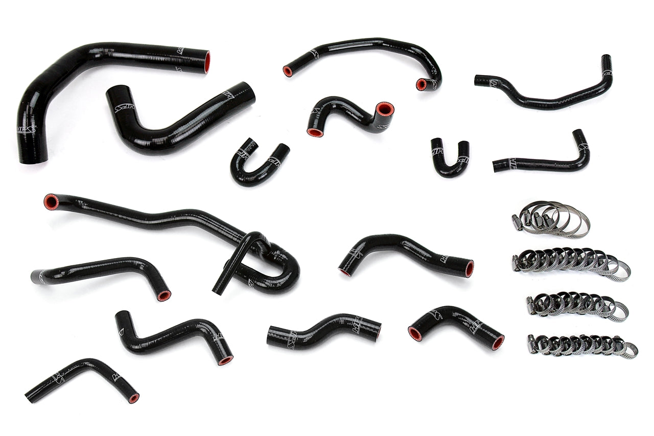 Silicone Radiator Heater Hose Kit For Honda Accord CB7 F22A F20A 90 93 Black rad