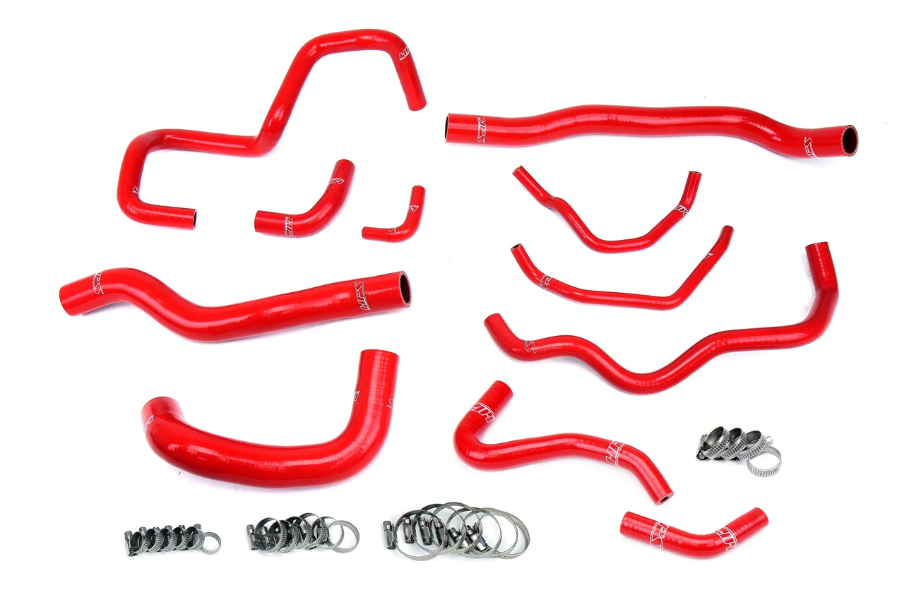 HPS Red Silicone Lower Upper Radiator, Oil Cooler, Water Bypass Coolant Hoses Mazda Mazdaspeed 6 2.3L Turbo 57-1876-RED