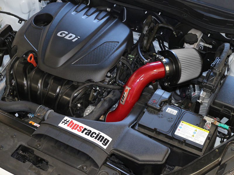 HPS Performance Shortram Cold Air Intake Kit Installed 2011-2014 Hyundai Sonata 2.4L 827-267