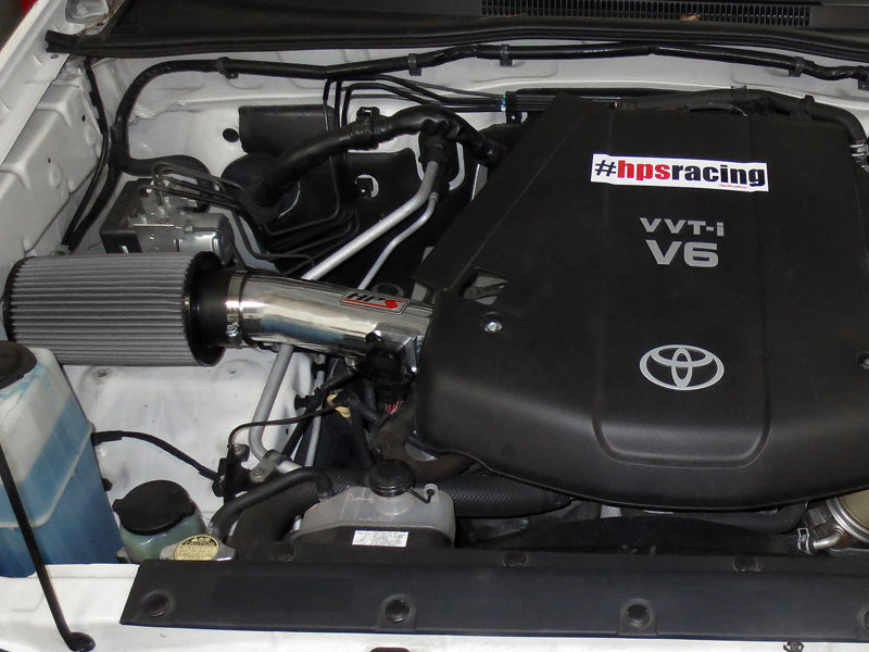 HPS Performance Shortram Air Intake Kit Installed 2005-2011 Toyota Tacoma 4.0L V6 827-506P