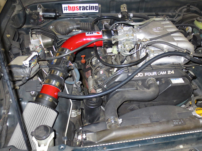 HPS Performance Shortram Air Intake Kit Installed 1996-1998 Toyota Tacoma 3.4L V6 827-507R