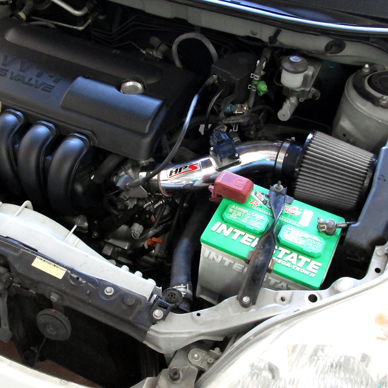HPS Performance Shortram Cold Air Intake Kit Installed 2003-2004 Toyota Corolla 1.8L 827-513