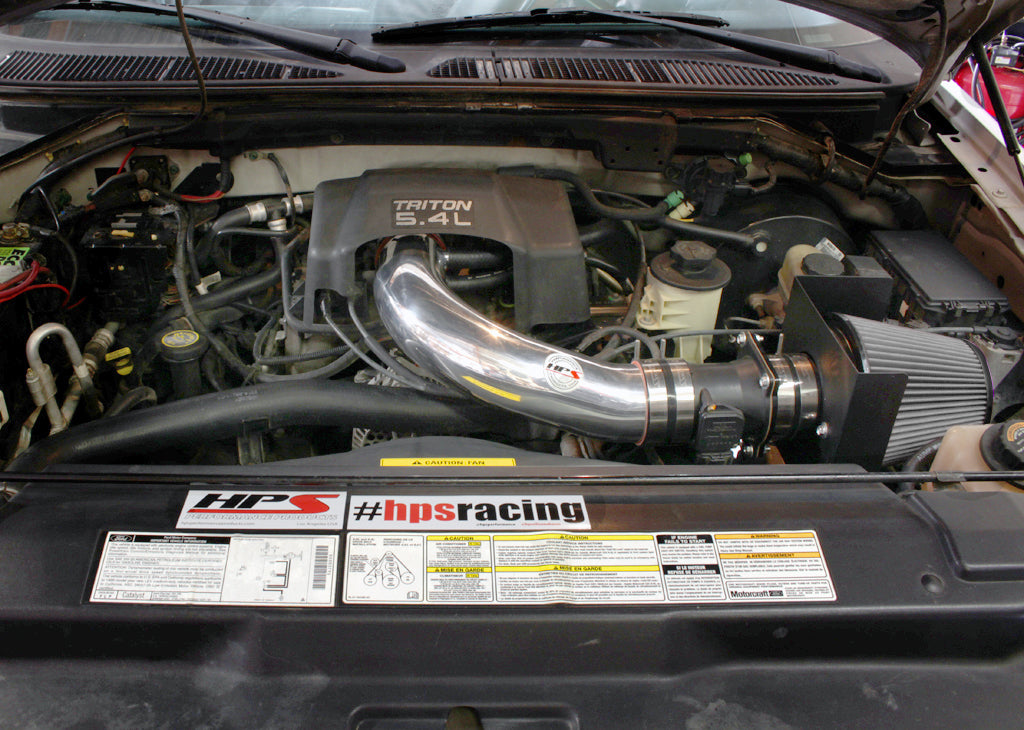 HPS Performance Shortram Air Intake Kit Installed 2001-2003 Ford Lobo 5.4L V8 827-540P