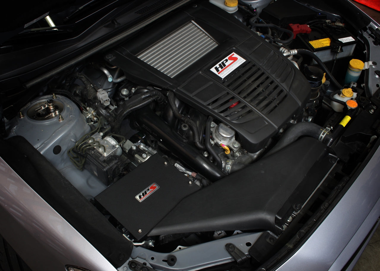HPS Performance Shortram Air Intake Kit Installed 2015-2017 Subaru WRX 2.0L Turbo 827-545R
