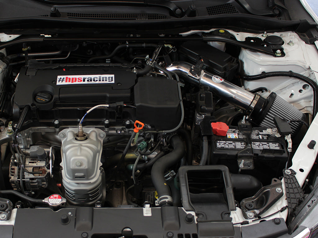 HPS Performance Shortram Cold Air Intake Kit Installed 2013-2017 Honda Accord 2.4L 827-555