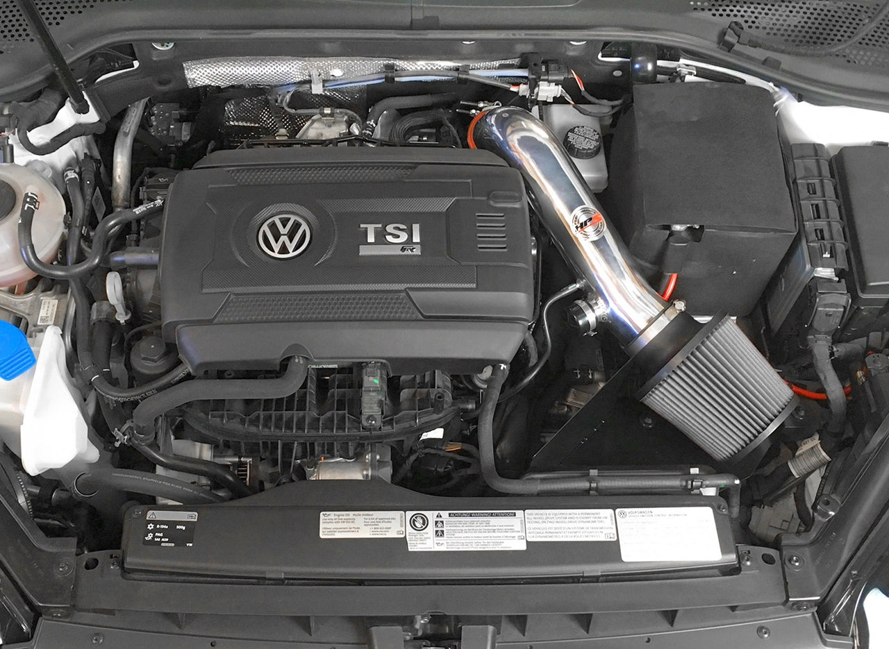 HPS Performance Shortram Air Intake Kit Installed 2015-2017 Volkswagen Golf 1.8T TSI Turbo 827-577BL