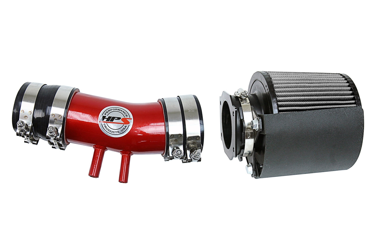 HPS Red Shortram Cold Air Intake Kit 1999-2004 Nissan Frontier 3.3L V6 Non Supercharged 827-604R